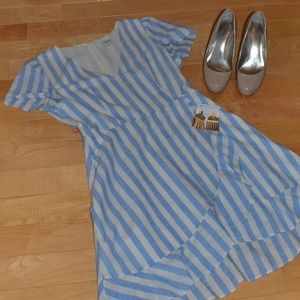 J.Crew, Striped faux-wrap dress, Size 4